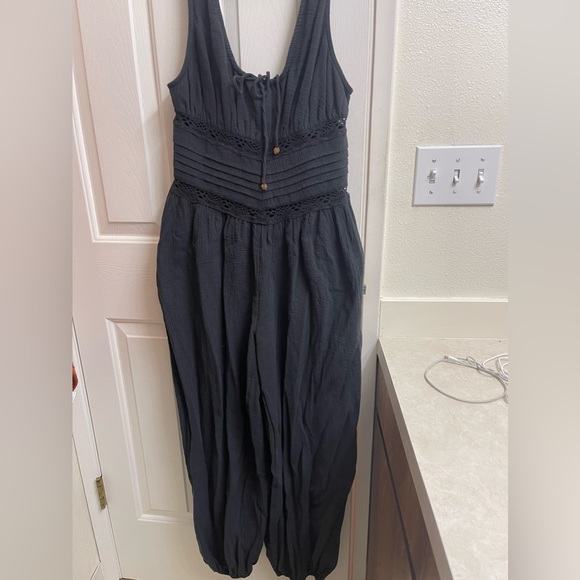 Free People black jumpsuit - Picture 3 of 3